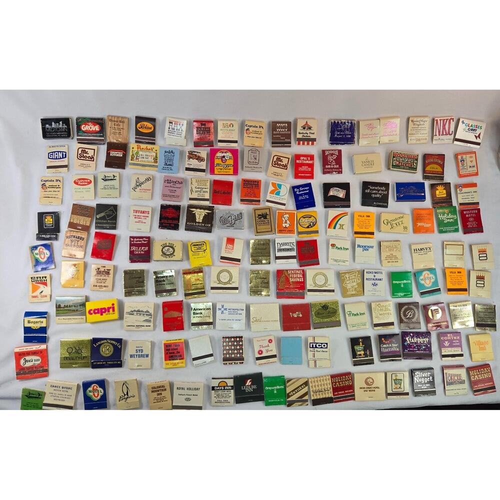 Matchbook Collection 140+ 60s to 90s Restaurants Hotels Banks Vegas Casinos Beer